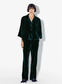 PARFOIS Exclusivo Online - Pantal&oacute;n De Terciopelo Azul Fashion