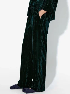 PARFOIS Exclusivo Online - Pantal&oacute;n De Terciopelo Azul Fashion