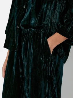 PARFOIS Exclusivo Online - Pantal&oacute;n De Terciopelo Azul Fashion