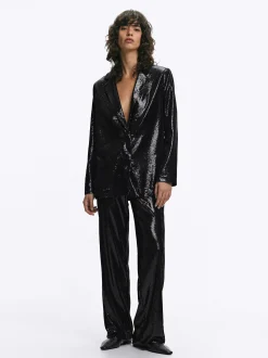 PARFOIS Exclusivo Online - Pantal&oacute;n De Lentejuelas Negro Best Sale