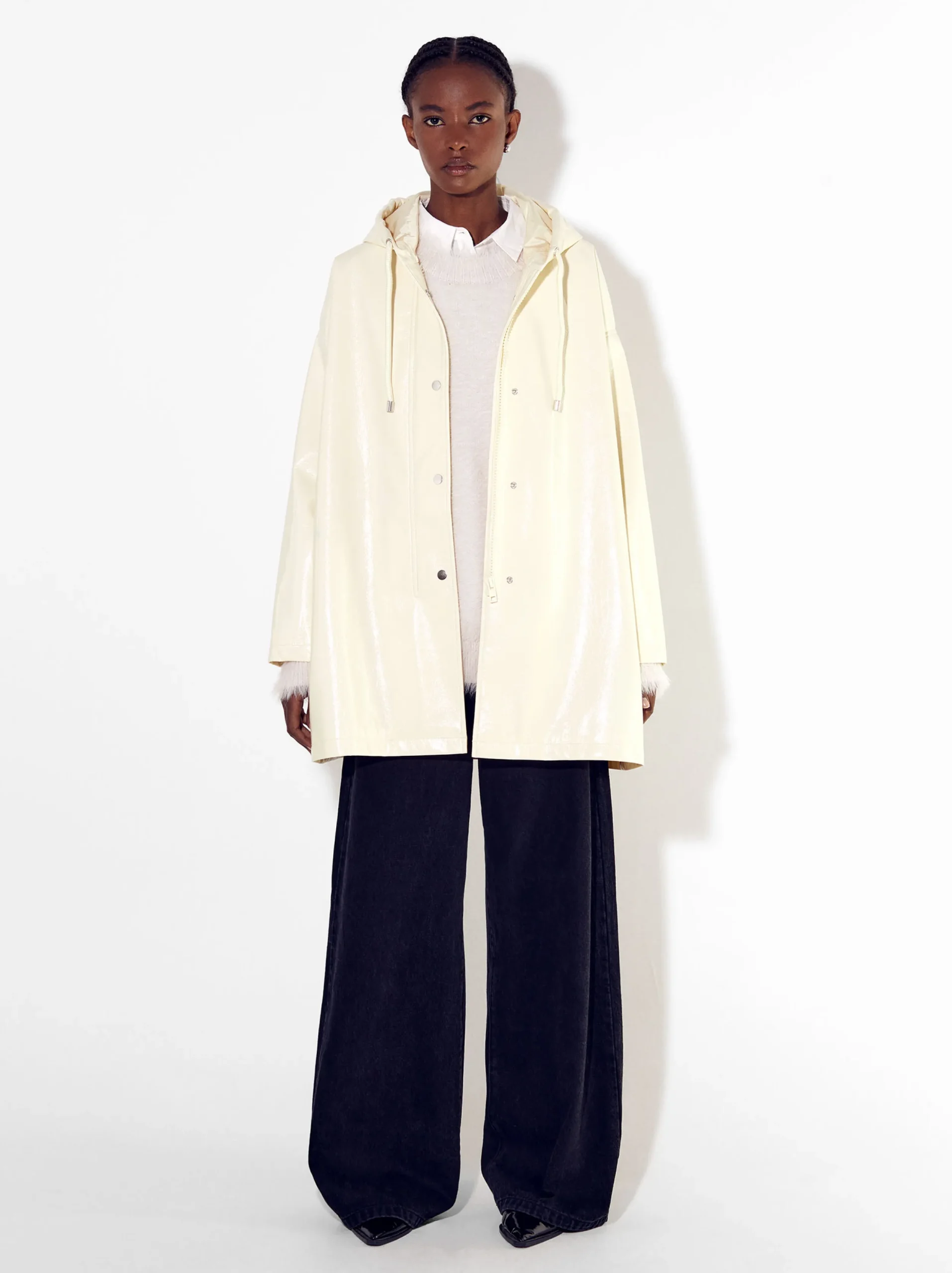 PARFOIS Exclusivo Online - Parka Charol Con Capucha Beige Sale