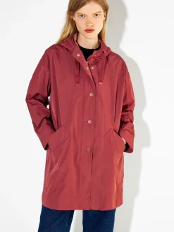 PARFOIS Exclusivo Online - Parka Larga Con Capucha Burdeos Best