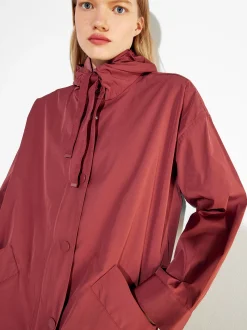 PARFOIS Exclusivo Online - Parka Larga Con Capucha Burdeos Best