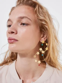PARFOIS Exclusivo Online - Pendientes Con Estrellas Multicor Cheap