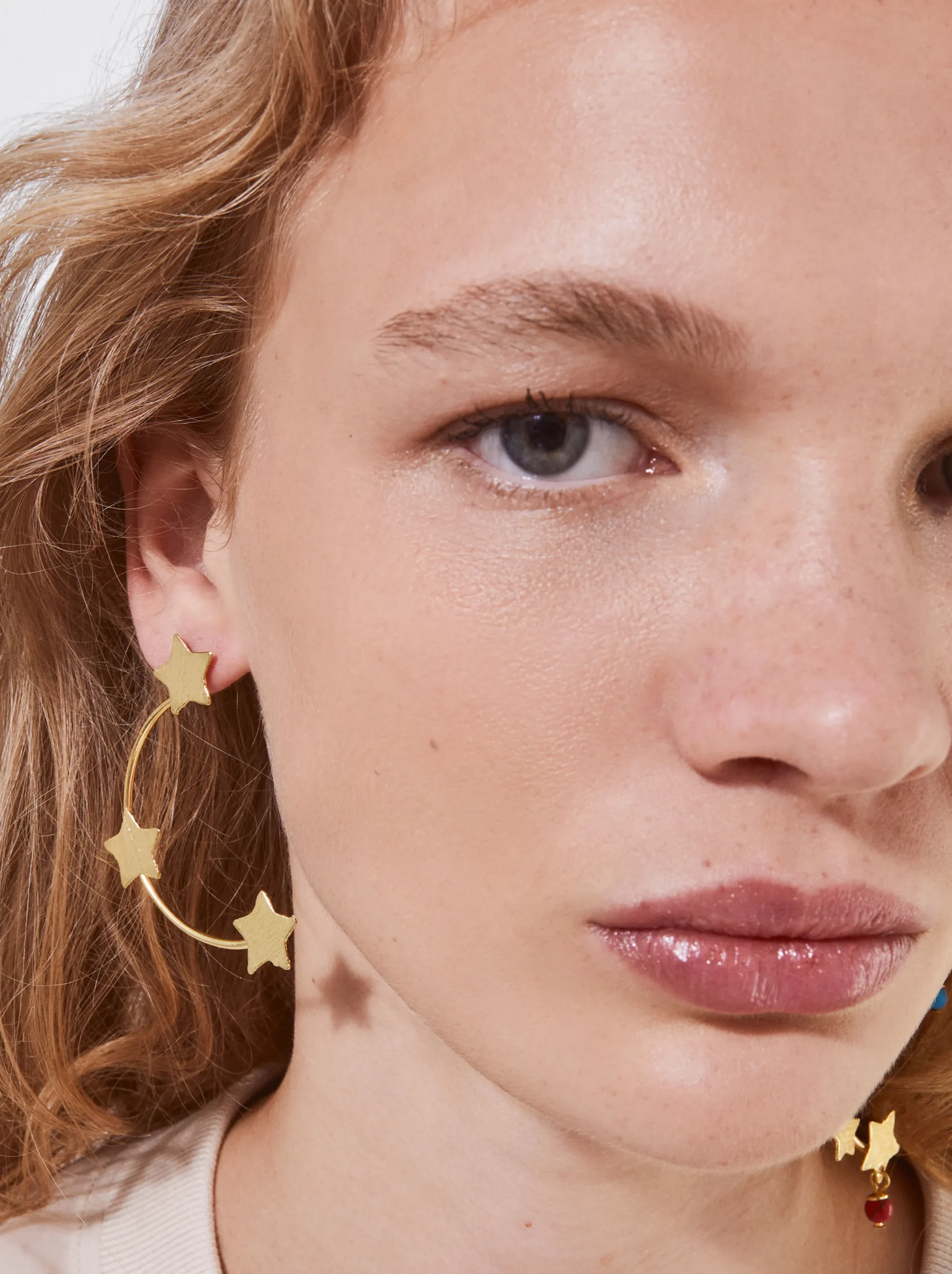 PARFOIS Exclusivo Online - Pendientes Con Estrellas Multicor Cheap