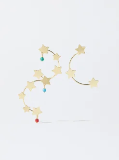 PARFOIS Exclusivo Online - Pendientes Con Estrellas Multicor Cheap