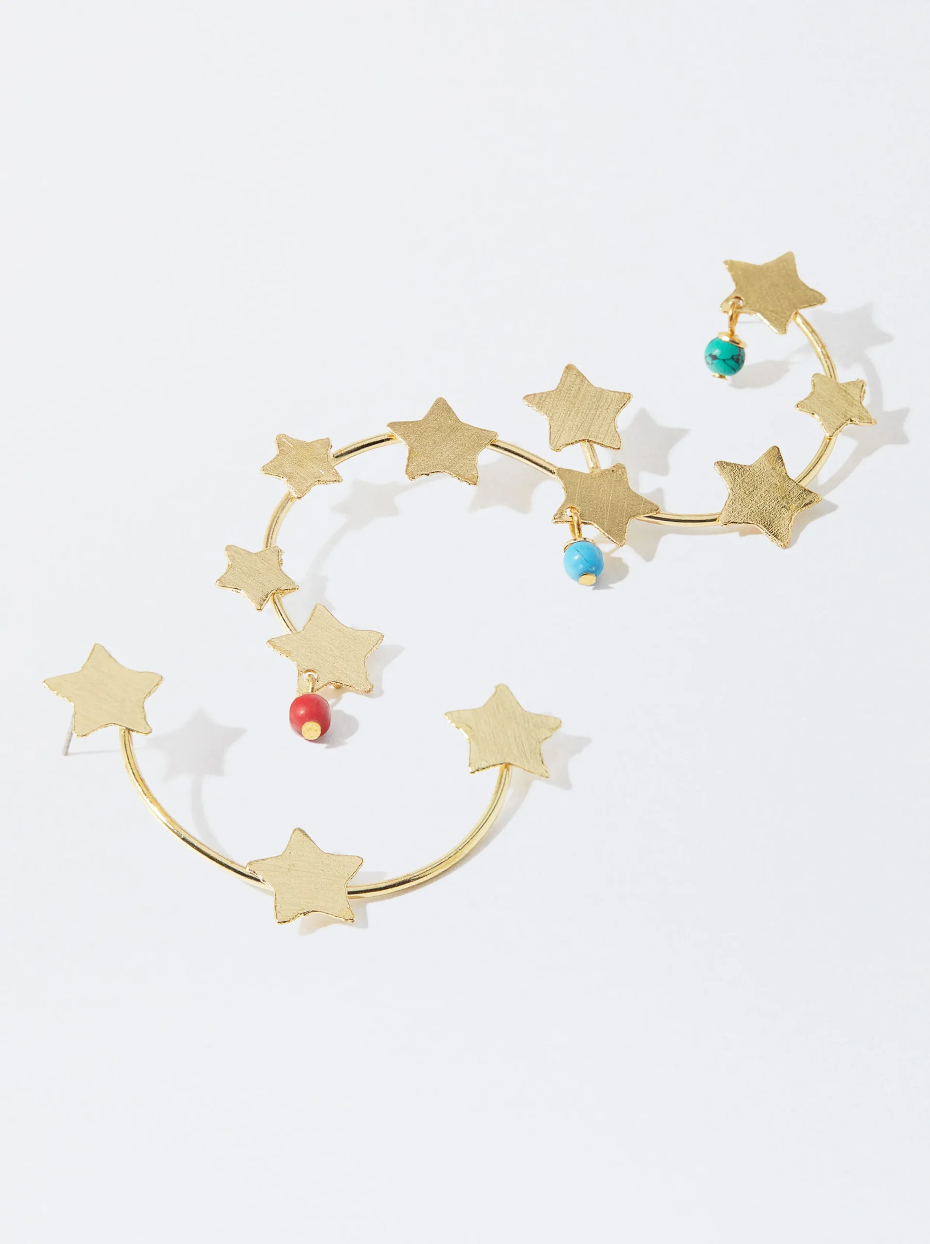 PARFOIS Exclusivo Online - Pendientes Con Estrellas Multicor Cheap