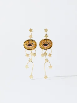 PARFOIS Exclusivo Online - Pendientes Con Ojo Y Estrellas Multicor Store