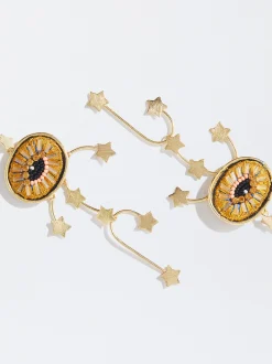 PARFOIS Exclusivo Online - Pendientes Con Ojo Y Estrellas Multicor Store