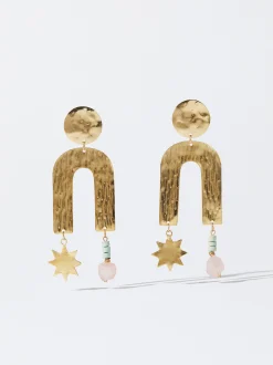 PARFOIS Exclusivo Online - Pendientes Con Piedra Y Estrellas Multicor Discount
