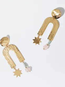 PARFOIS Exclusivo Online - Pendientes Con Piedra Y Estrellas Multicor Discount