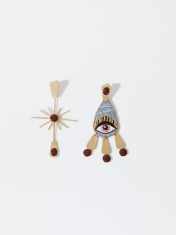 PARFOIS Exclusivo Online - Pendientes Con Ojo Multicor Fashion