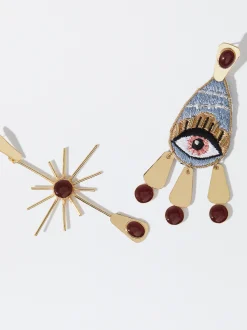 PARFOIS Exclusivo Online - Pendientes Con Ojo Multicor Fashion