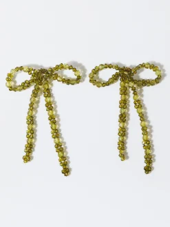 PARFOIS Exclusivo Online - Pendientes De Lazo Verde Hot