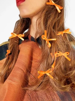 PARFOIS Exclusivo Online - Pinza De Pelo Con Lazo Naranja Clearance
