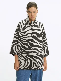 PARFOIS Exclusivo Online - Poncho De Punto Jacquard Multicor Discount