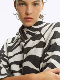 PARFOIS Exclusivo Online - Poncho De Punto Jacquard Multicor Discount