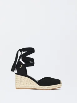 PARFOIS Exclusivo Online - Sandalia Cu&ntilde;a Yute Negro Clearance