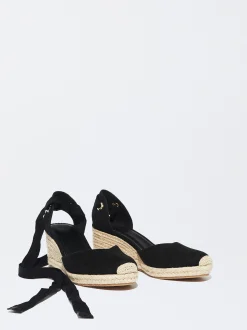 PARFOIS Exclusivo Online - Sandalia Cu&ntilde;a Yute Negro Clearance