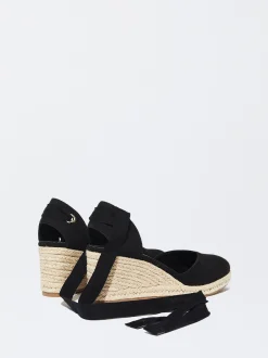 PARFOIS Exclusivo Online - Sandalia Cu&ntilde;a Yute Negro Clearance