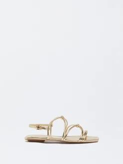 PARFOIS Exclusivo Online - Sandalia Plana Nudos Dorado Online