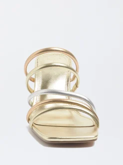 PARFOIS Exclusivo Online - Sandalia Tac&oacute;n Tiras Metalizadas Multicor Online