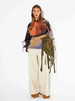 PARFOIS Exclusivo Online - Sudadera Estampada Con Lazos Multicor Best Sale