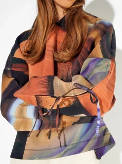 PARFOIS Exclusivo Online - Sudadera Estampada Con Lazos Multicor Best Sale