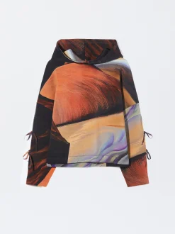 PARFOIS Exclusivo Online - Sudadera Estampada Con Lazos Multicor Best Sale