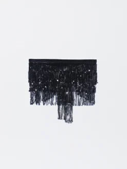 PARFOIS Exclusivo Online - Top Bandeau De Lentejuelas Negro Outlet