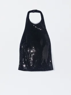 PARFOIS Exclusivo Online - Top De Lentejuelas Negro Clearance