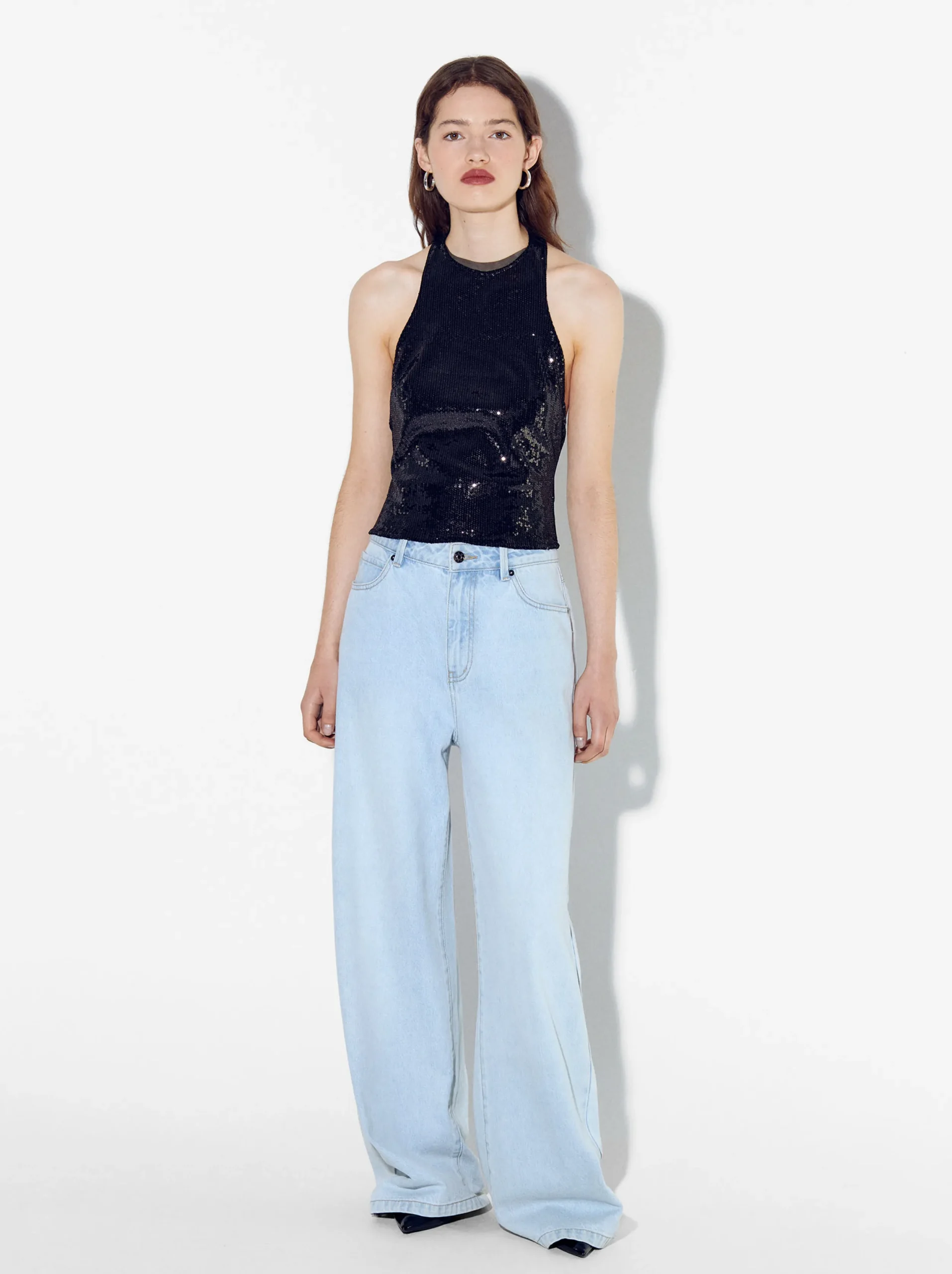 PARFOIS Exclusivo Online - Top De Lentejuelas Negro Clearance