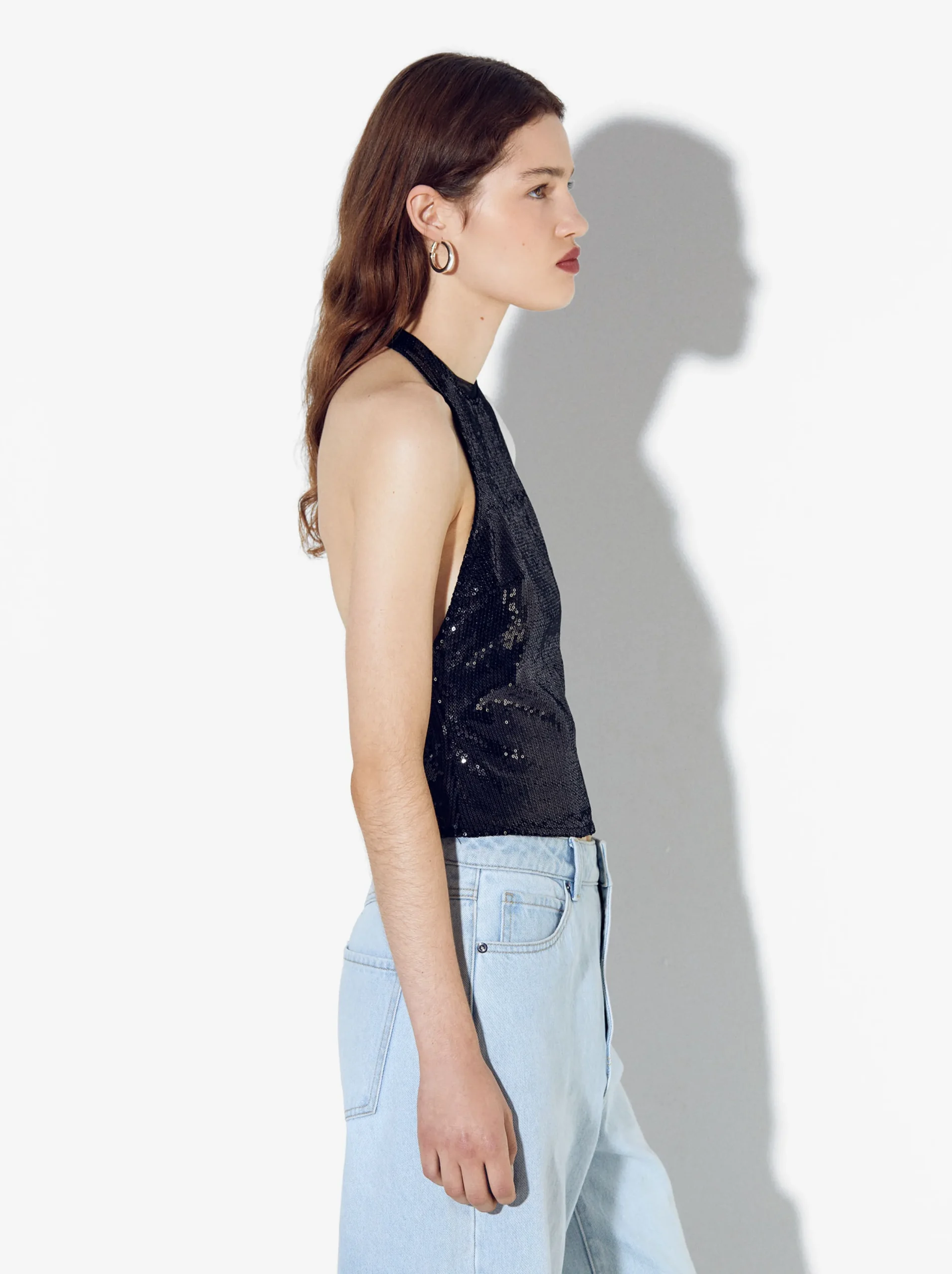 PARFOIS Exclusivo Online - Top De Lentejuelas Negro Clearance