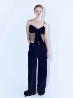 PARFOIS Exclusivo Online - Top Tirantes Con Lazo Negro Online