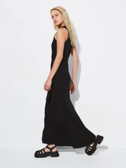 PARFOIS Exclusivo Online - Vestido Largo Cintur&oacute;n Con Lazada Negro Best