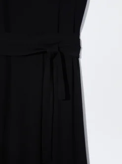 PARFOIS Exclusivo Online - Vestido Largo Cintur&oacute;n Con Lazada Negro Best