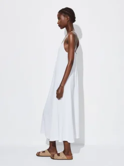 PARFOIS Exclusivo Online - Vestido Algod&oacute;n Largo Blanco Fashion