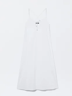 PARFOIS Exclusivo Online - Vestido Algod&oacute;n Largo Blanco Fashion