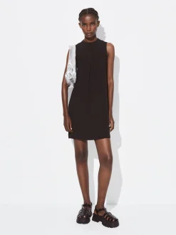 PARFOIS Exclusivo Online - Vestido Corto Con Volantes Negro Store