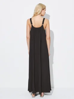PARFOIS Exclusivo Online - Vestido Largo De Tirantes Negro Best Sale