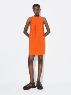 PARFOIS Exclusivo Online - Vestido Corto Con Volantes Naranja Best