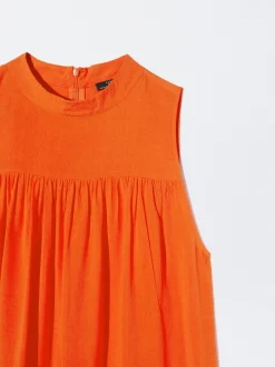 PARFOIS Exclusivo Online - Vestido Corto Con Volantes Naranja Best