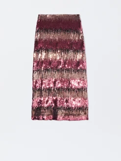 PARFOIS Falda Con Lentejuelas Multicor Cheap