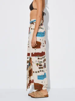 PARFOIS Falda Larga Estampada Multicor Clearance