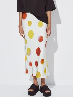 PARFOIS Falda Midi Estampada Multicor Hot