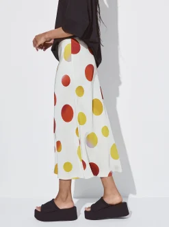 PARFOIS Falda Midi Estampada Multicor Hot