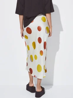 PARFOIS Falda Midi Estampada Multicor Hot