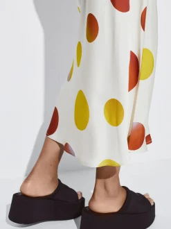 PARFOIS Falda Midi Estampada Multicor Hot