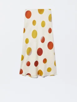 PARFOIS Falda Midi Estampada Multicor Hot