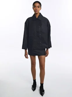 PARFOIS Falda Mini B&aacute;sica Negro Discount